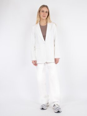 Neo Noir - Ivery Heavy Linen Blazer White