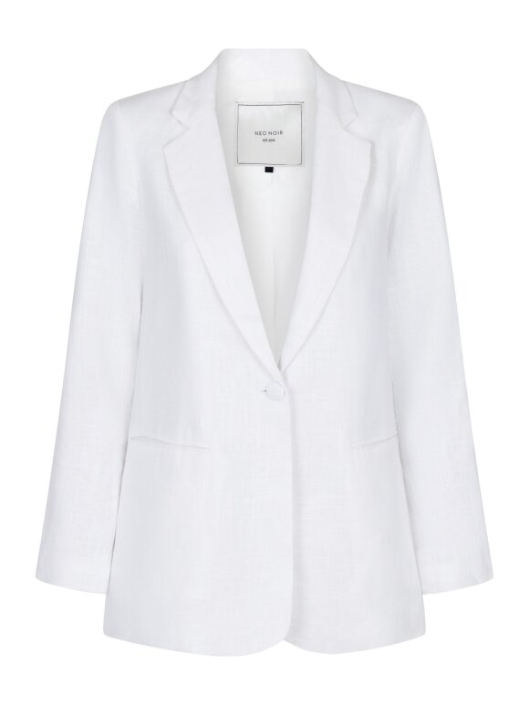 Neo Noir - Ivery Heavy Linen Blazer White