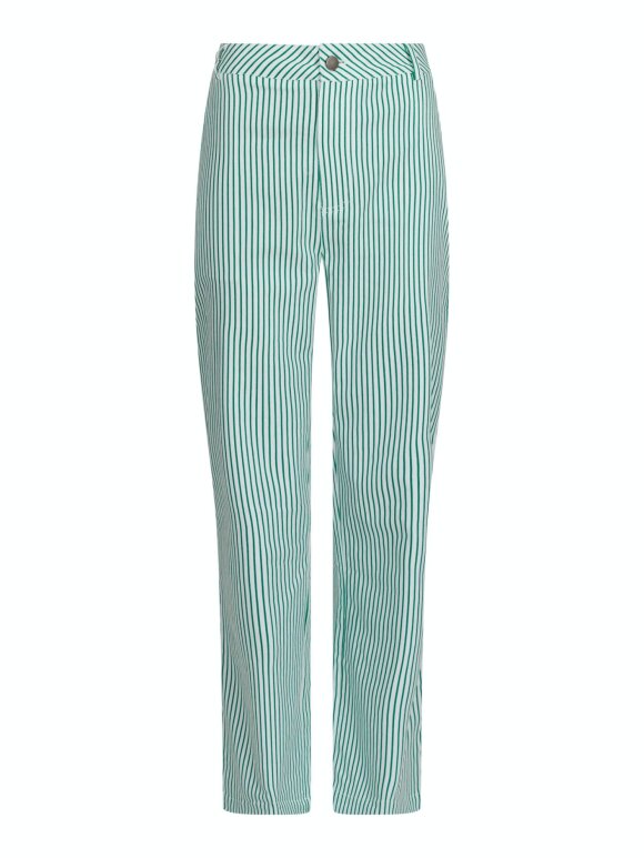 Neo Noir - Zuzan Big Stripe Pants green