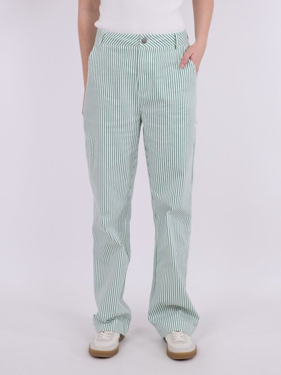 Neo Noir - Zuzan Big Stripe Pants green