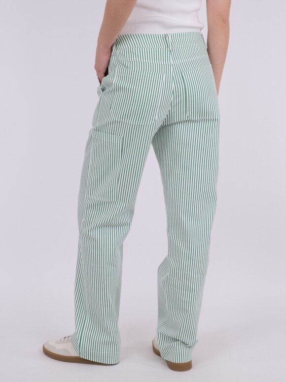 Neo Noir - Zuzan Big Stripe Pants green