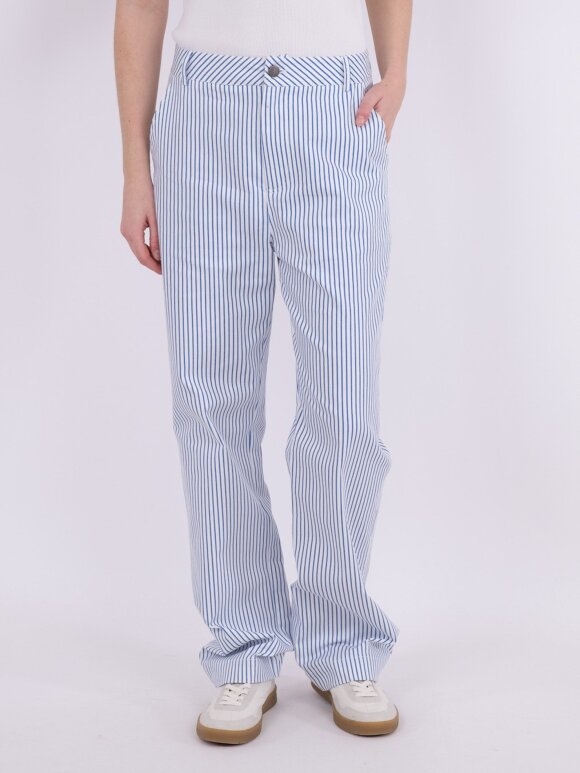 Neo Noir - Zuzan Big Stripe Pants Blue