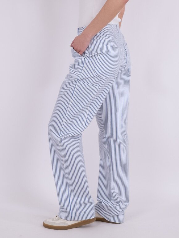 Neo Noir - Zuzan Big Stripe Pants Blue