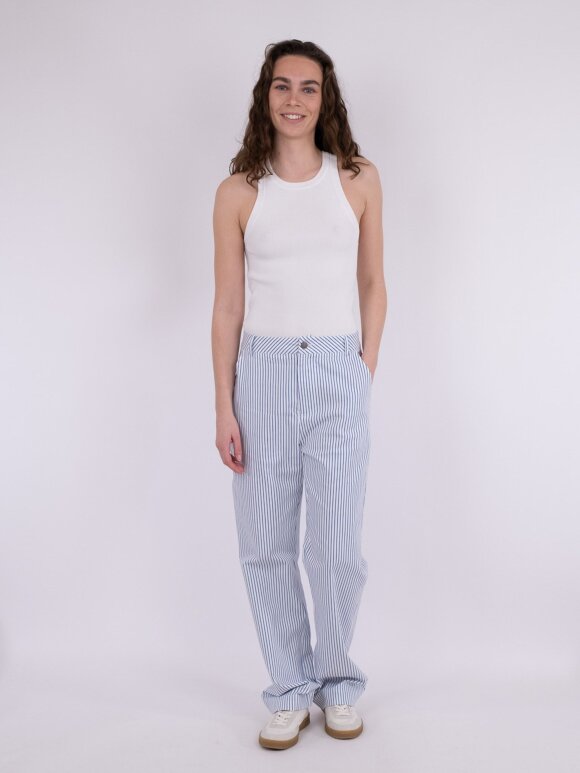 Neo Noir - Zuzan Big Stripe Pants Blue