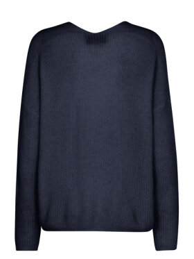 Mos Mosh - MMThora V-Neck Knit Salute Nav