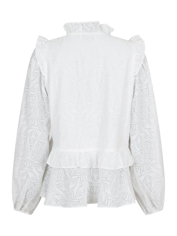 Neo Noir - Hawaii Burnout Blouse white