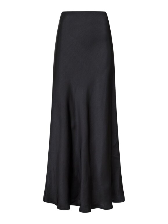 Neo Noir - Vicky Heavy sateen skirt black