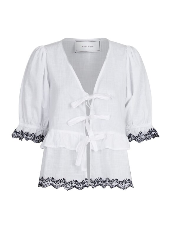 Neo Noir - Raya Embroidery Blouse white
