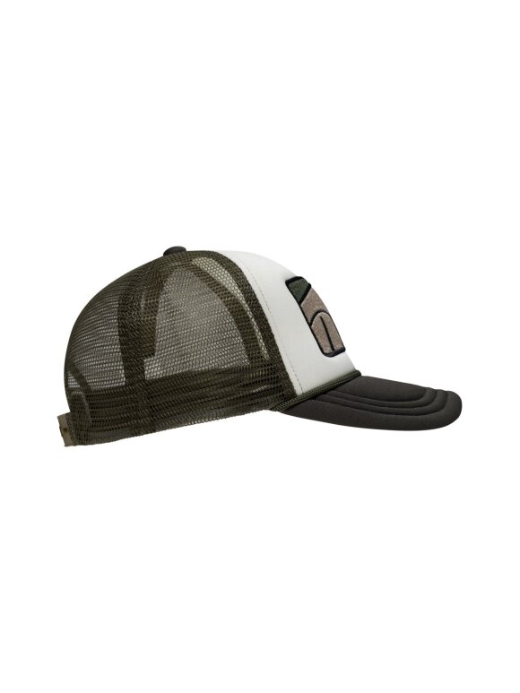 Les Deux - Waylon Foam Cap pine green/ivo