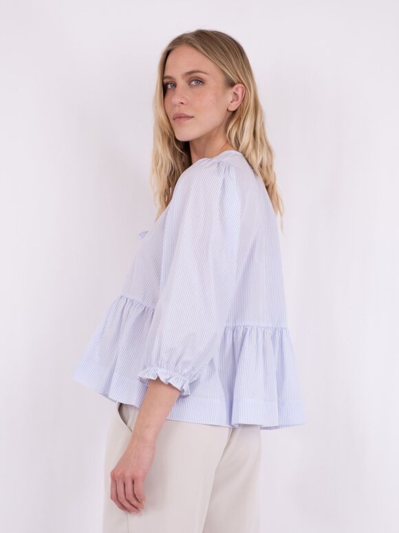 Neo Noir - Bella Slim Stripe Blouse