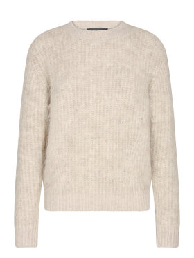 Mos Mosh - MMGisla Hairy Knit Nature Mos Mosh - MMGisla Hairy Knit Nature