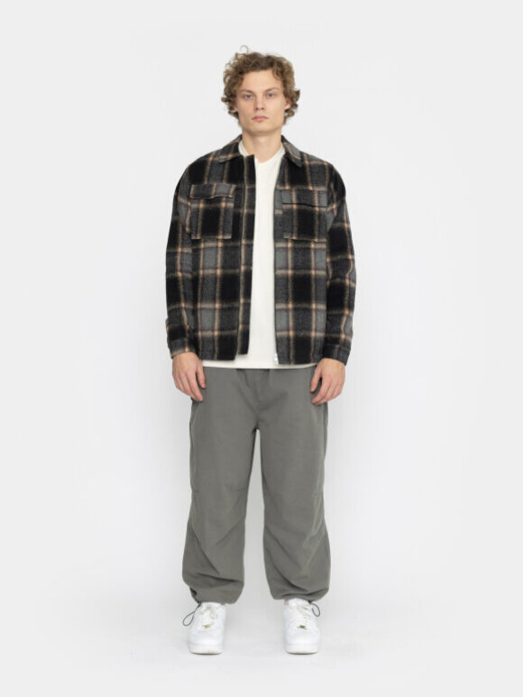 Revolution - Lined Overshirt W. Zipper