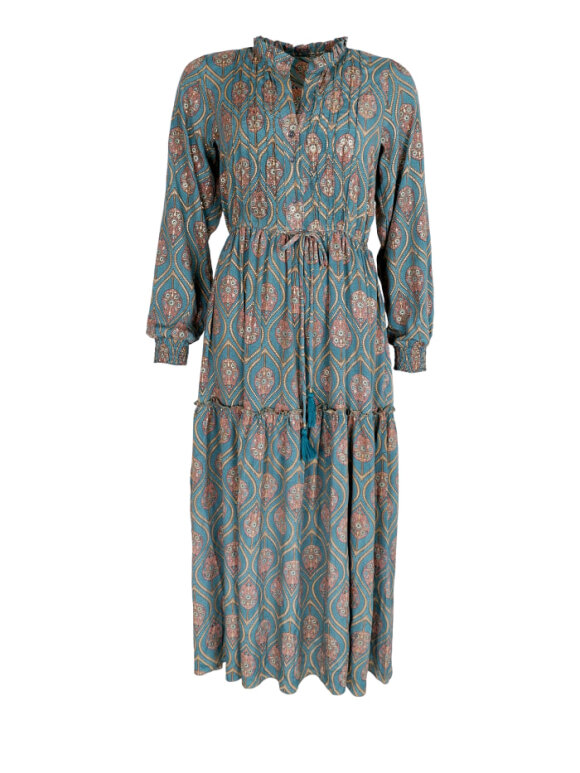Black Colour - BCLuna Rosa Boho Dress Green