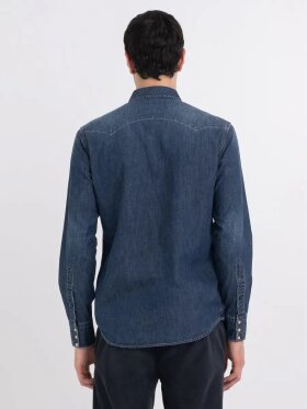 Replay - Shirt Dark blue Denim