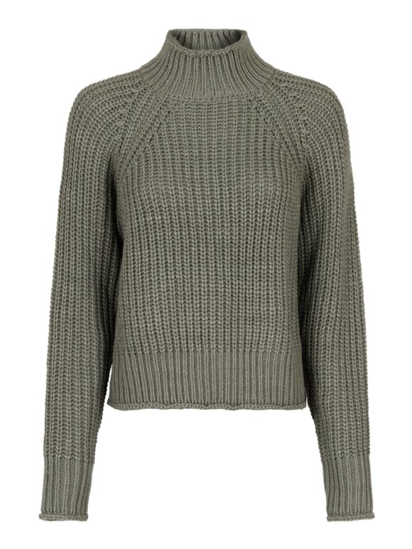 Neo Noir - Dolce Knit Blouse Smoke green