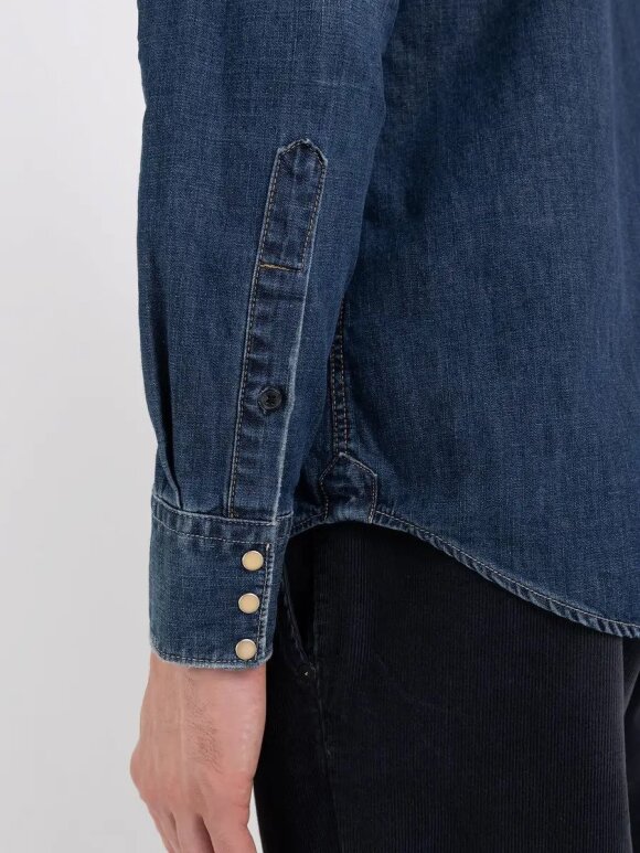 Replay - Shirt Dark blue Denim