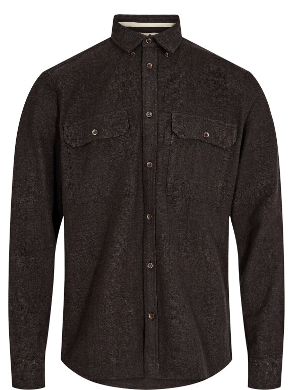 Anerkjendt - Akleif 2 tone melange shirt