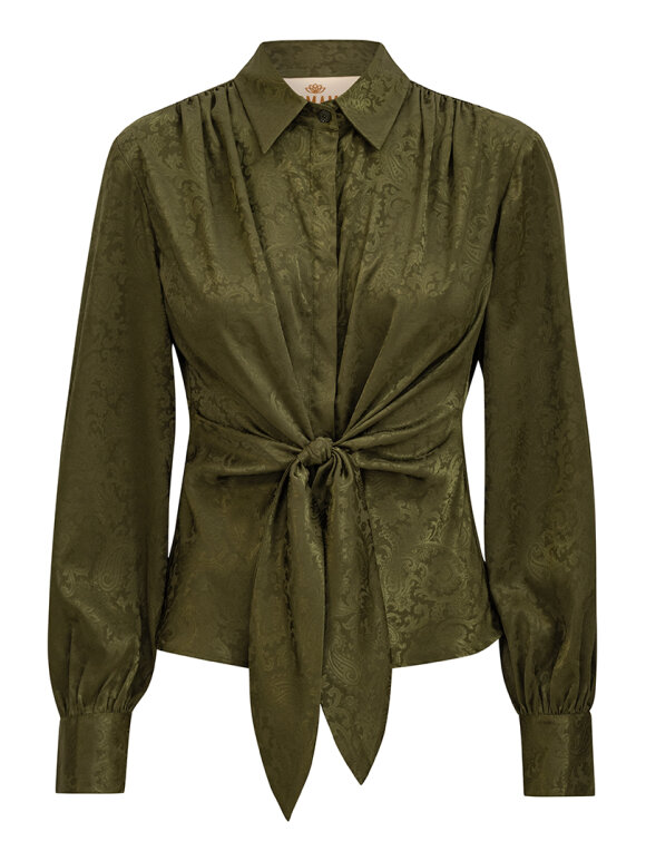 Karmamia - Lee Shirt Army Paisley Jacquar