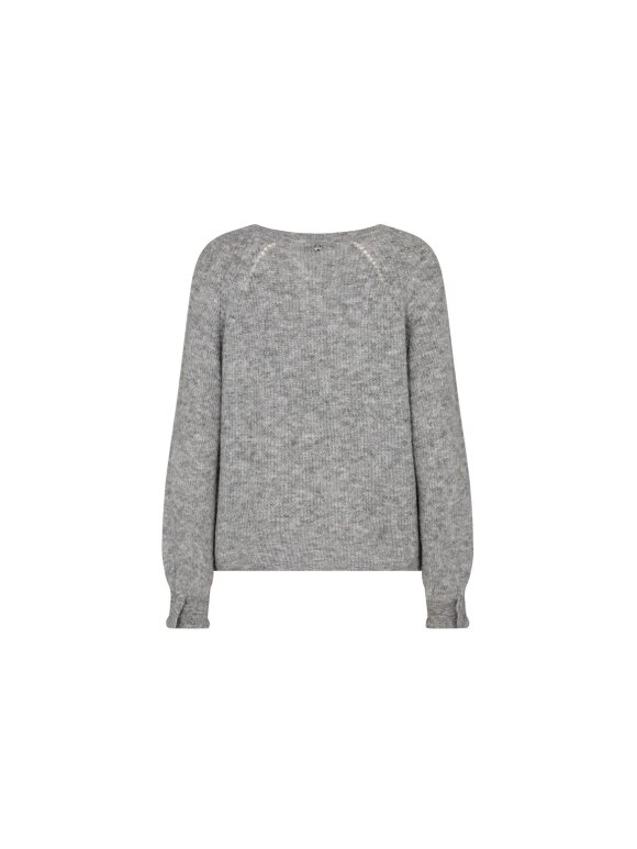 Mos Mosh - MMTalli LS Knit grey melange