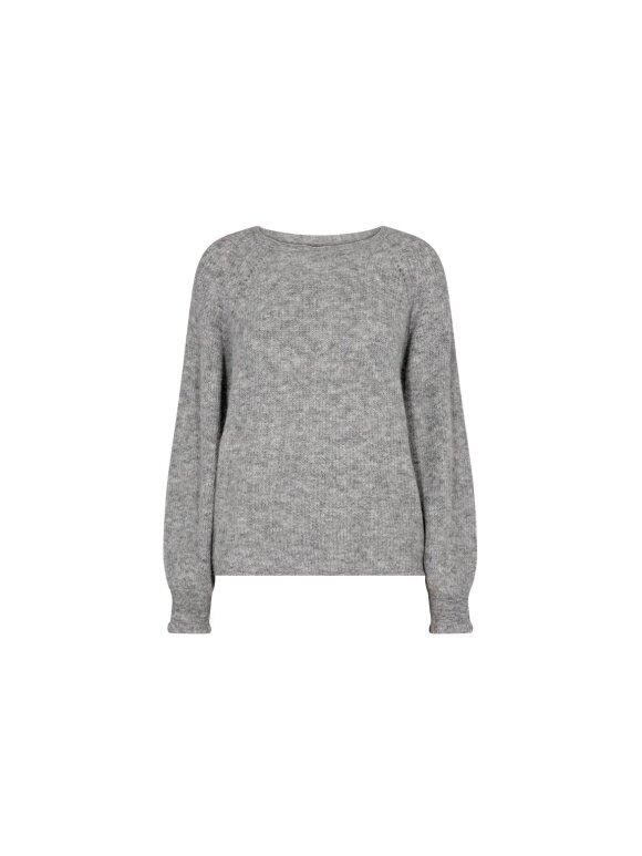 Mos Mosh - MMTalli LS Knit grey melange