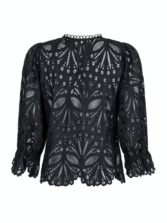 Neo Noir - Adela Embroidery Blouse Black