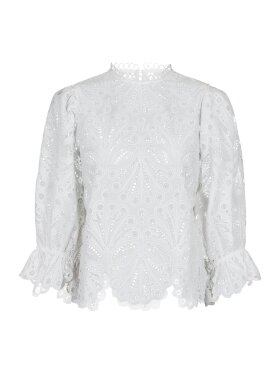 Neo Noir - Adela Embroidery Blouse White
