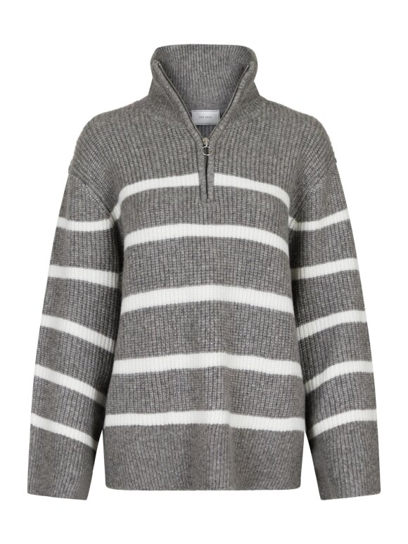 Neo Noir - Nevena Stripe Knit Blouse G/O