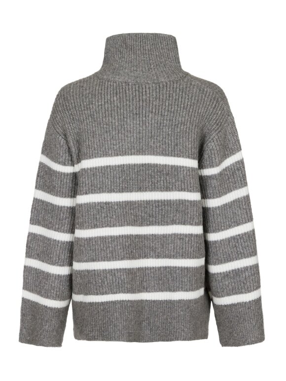 Neo Noir - Nevena Stripe Knit Blouse G/O