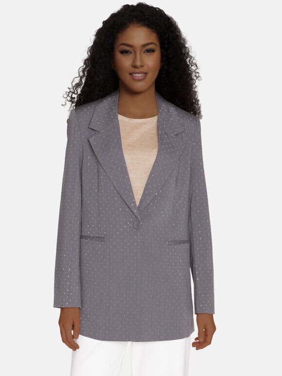 Love & Divine - Love1021 Blazer Grey/rhineston