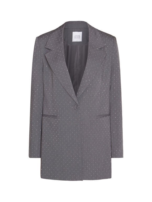 Love & Divine - Love1021 Blazer Grey/rhineston