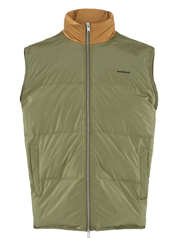 Anerkjendt - AKRasmus Puffer Gilet Olivine