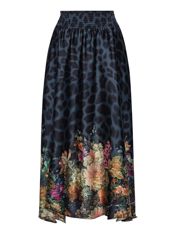 Karmamia - Savannah skirt navy flower leo