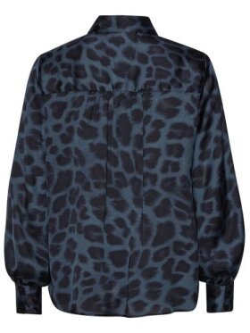 Karmamia - Elle Shirt Navy Flower Leopard