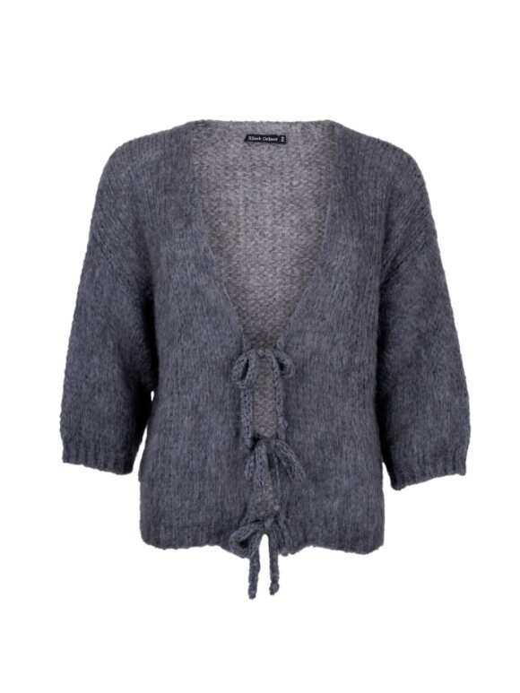 Black Colour - BCCasey Bow Cardigan grey