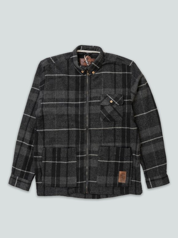 Lakor - Beaver Shirt Jacket Grey/black