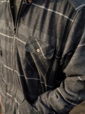 Lakor - Beaver Shirt Jacket Grey/black