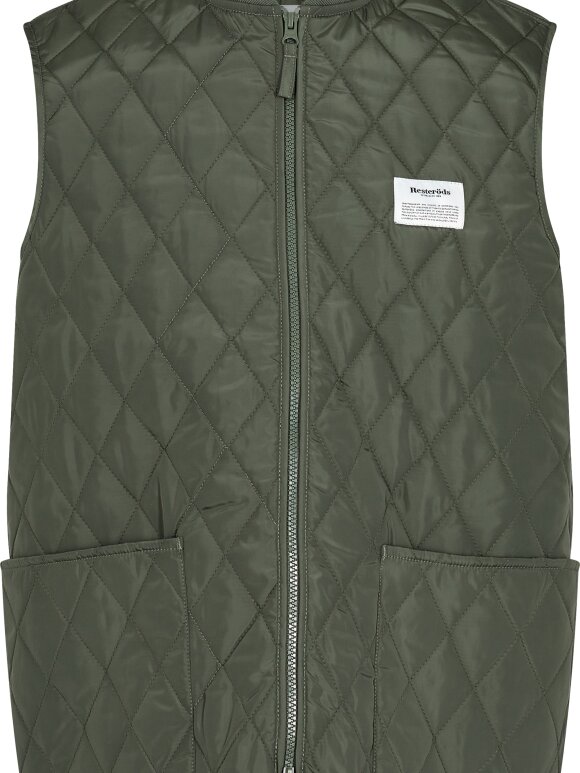 Resteröds - Quilted zip vest Amry