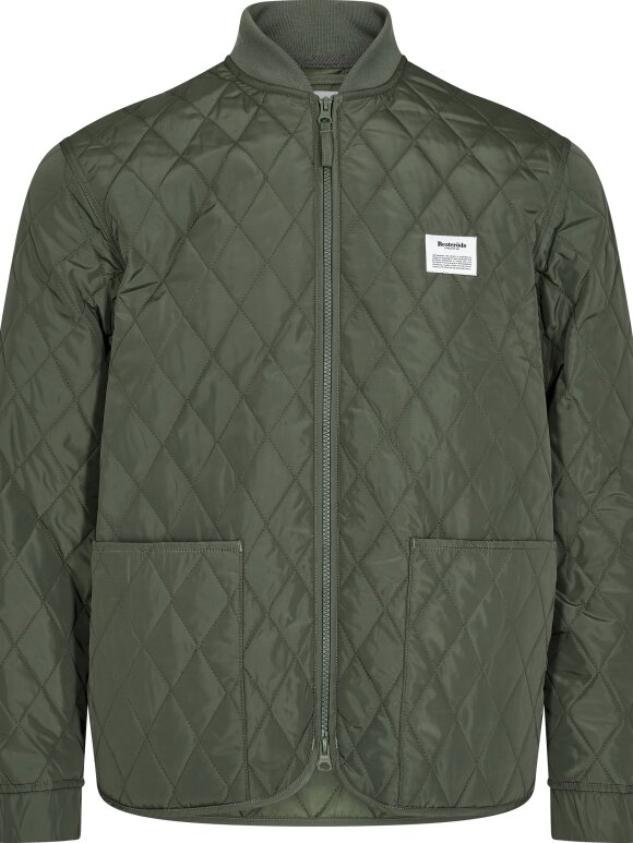 Resteröds - Quilted Zip Jacket Army