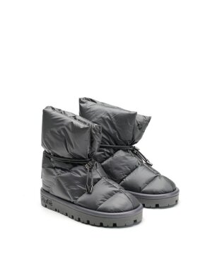 Flufie - FL Metallic Boot Jet Black