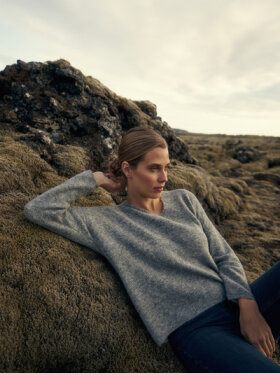 Mos Mosh - MMThora V-Neck Strik Mos Mosh - MMThora V-Neck Strik