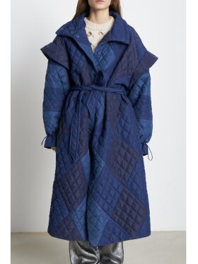 Stella Nova - Mathine Long Quilted coat blue