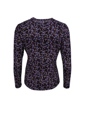 Black Colour - BCShani Printed L/S tee Black