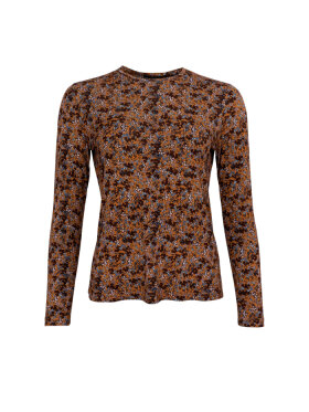 Black Colour - BCShani Printed L/S tee Frappe Black Colour - BCShani Printed L/S tee Frappe