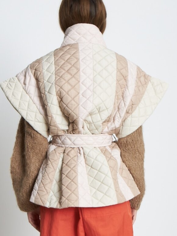 Stella Nova - Quilted Waistcoat  Nude