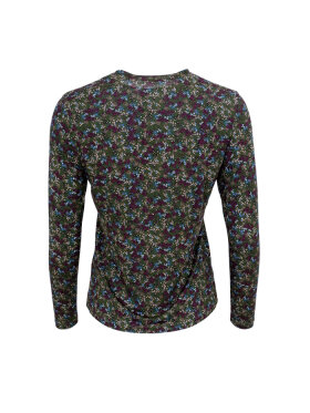 Black Colour - BCShani Printed L/S tee green