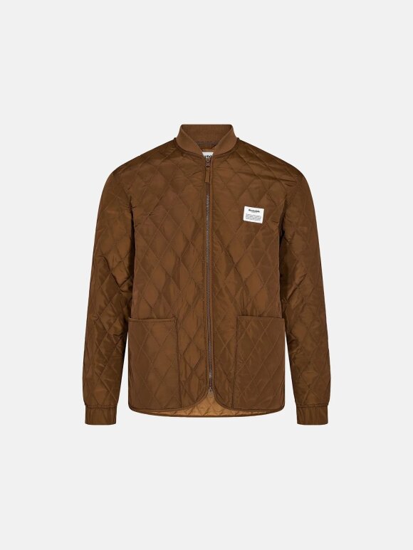 Resteröds - Quilted Zip Jacket Brown