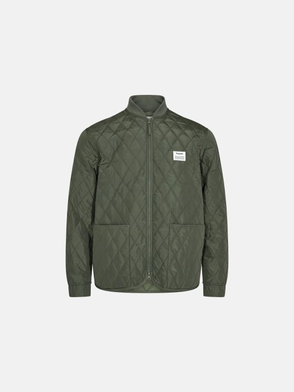 Resteröds - Quilted Zip Jacket Army