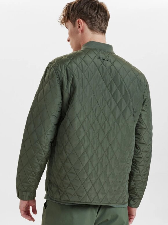 Resteröds - Quilted Zip Jacket Army