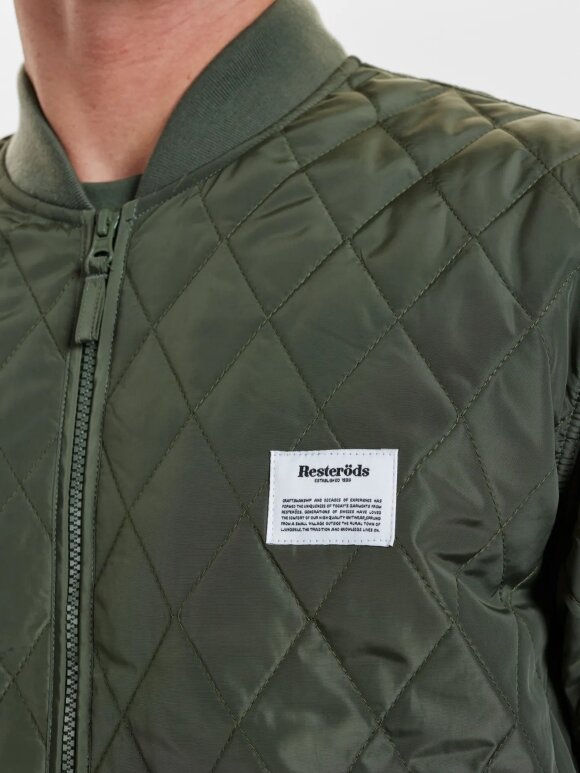 Resteröds - Quilted Zip Jacket Army