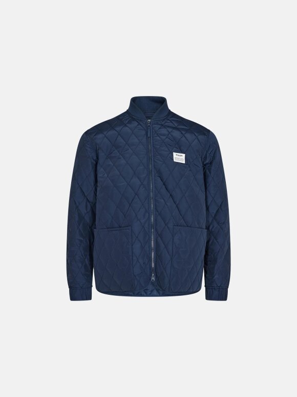 Resteröds - Quilted Zip Jacket Navy